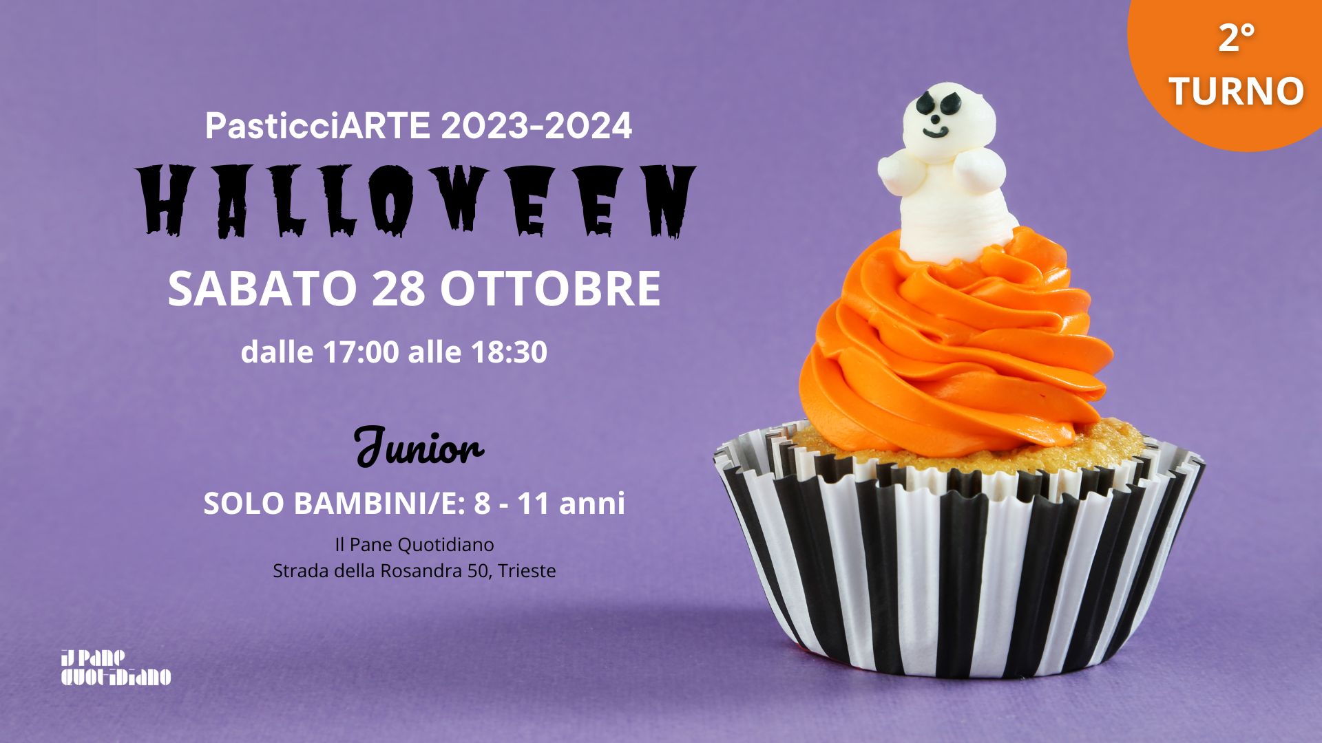 CORSO PASTICCIARTE JUNIOR - HALLOWEEN 2 turno