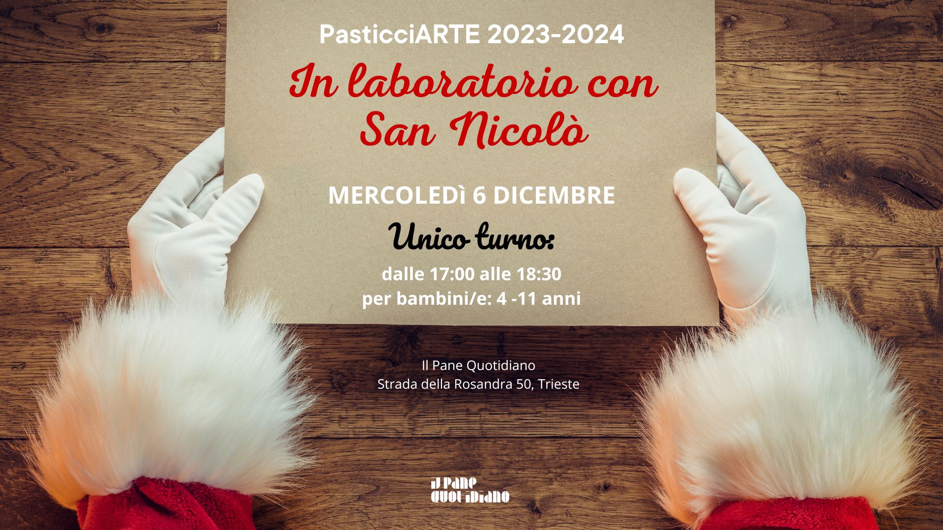**SOLD OUT** - PASTICCIARTE JUNIOR - SAN NICOLO' IN LABORATORIO