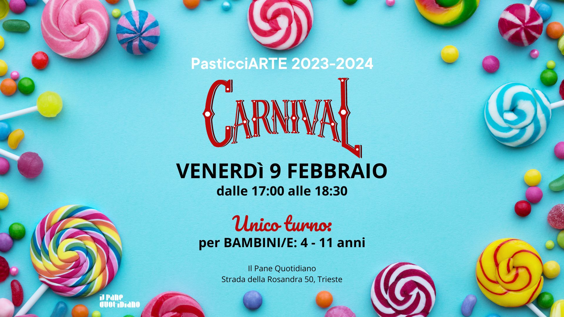 **SOLD OUT** PASTICCIARTE 8 JUNIOR - CARNEVALE 