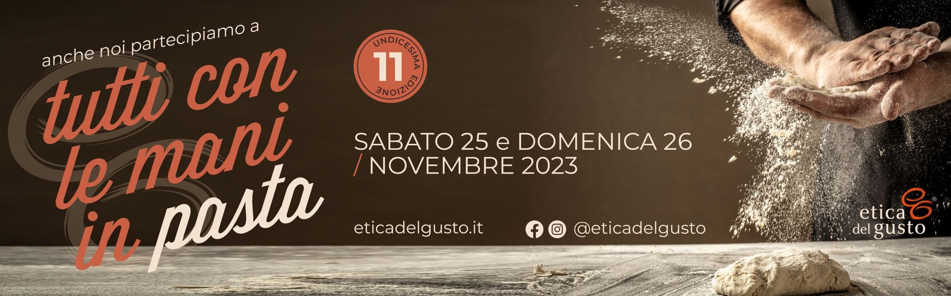 TUTTI CON LE MANI IN PASTA 25 novembre - 11 edizione
