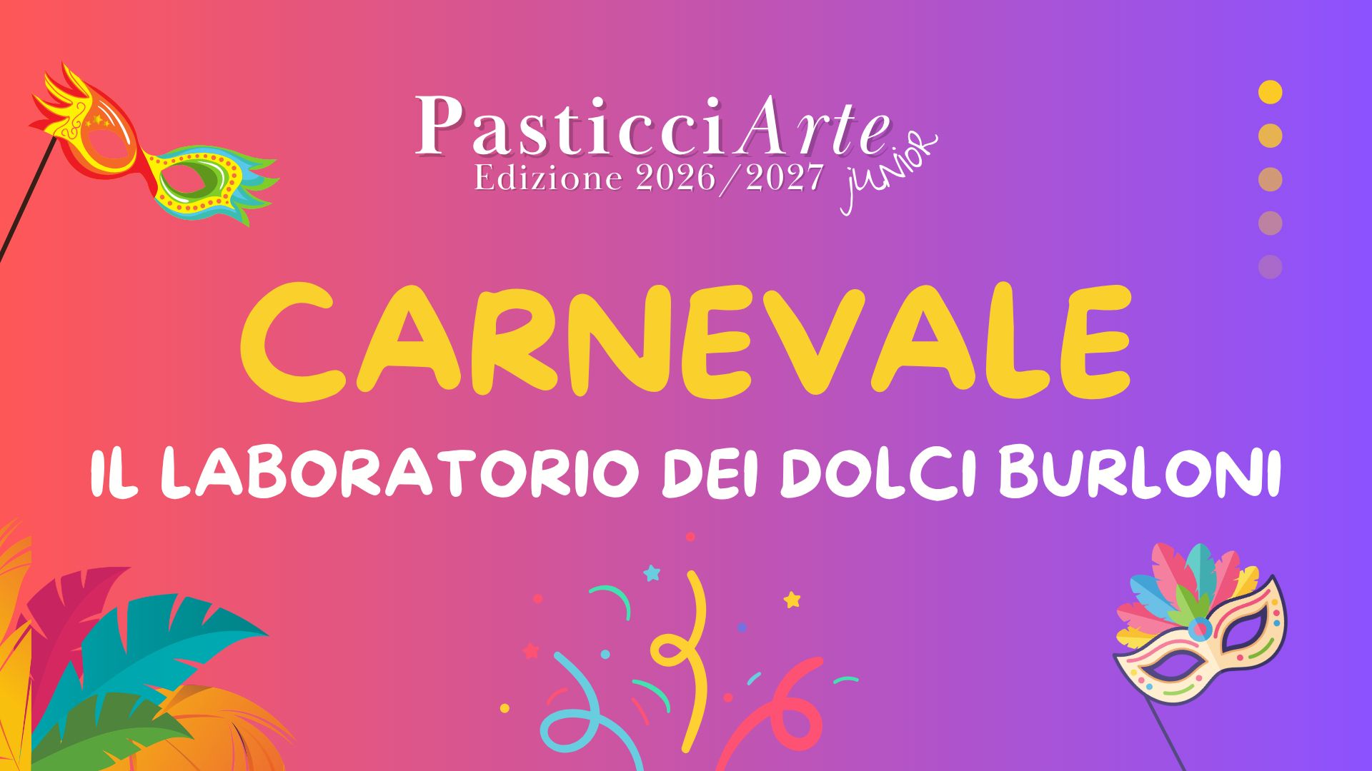 CARNEVALE - Il laboratorio dei dolci burloni - 1°turno
